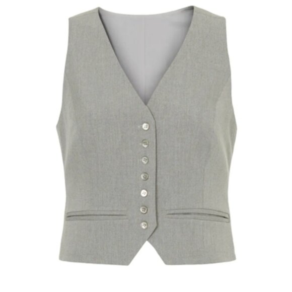 $198 FAVORITE DAUGHTER vest top gray M - Picture 8 of 8